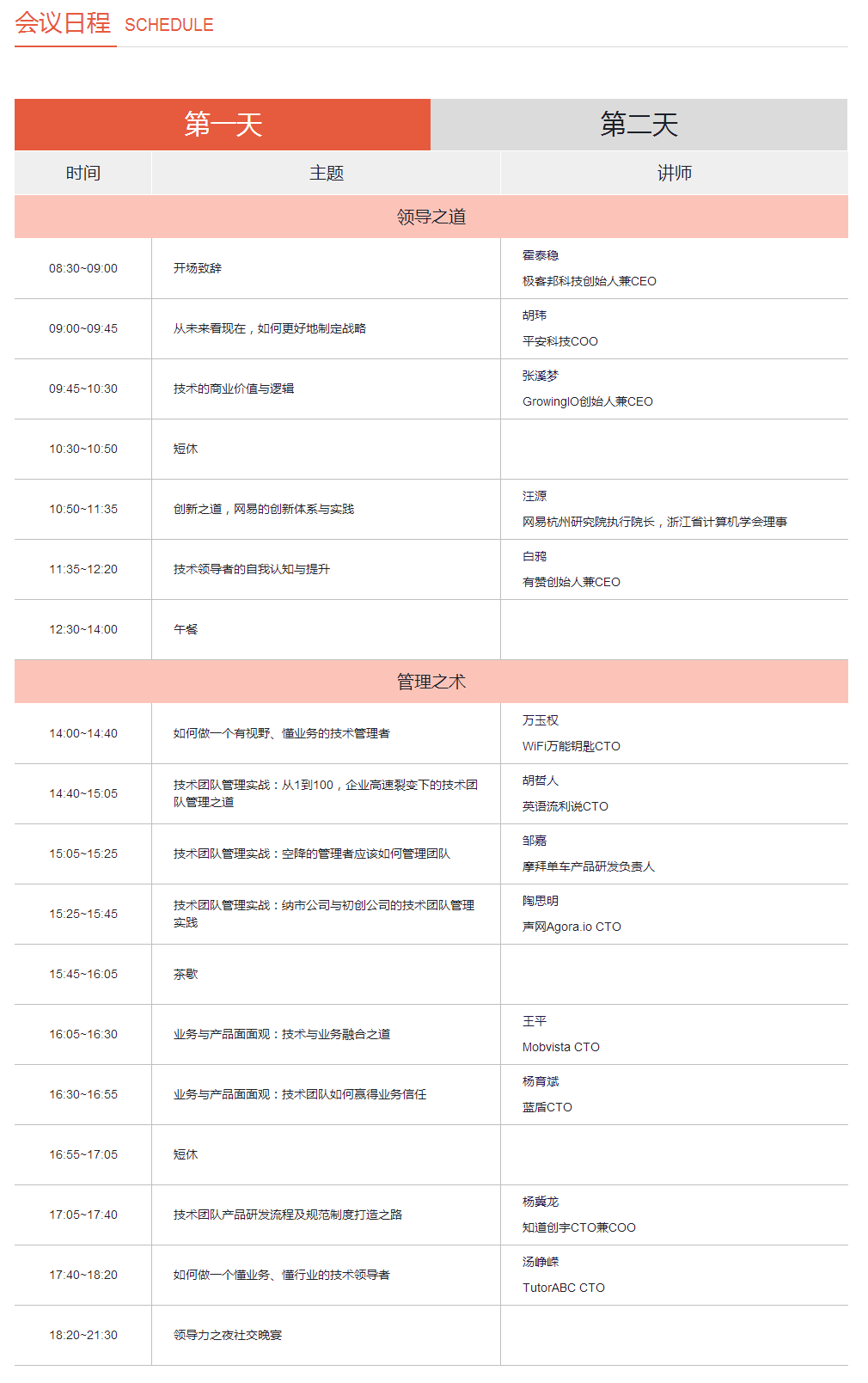 GTLC全球技术领导力峰会2017会议日程强势来袭！