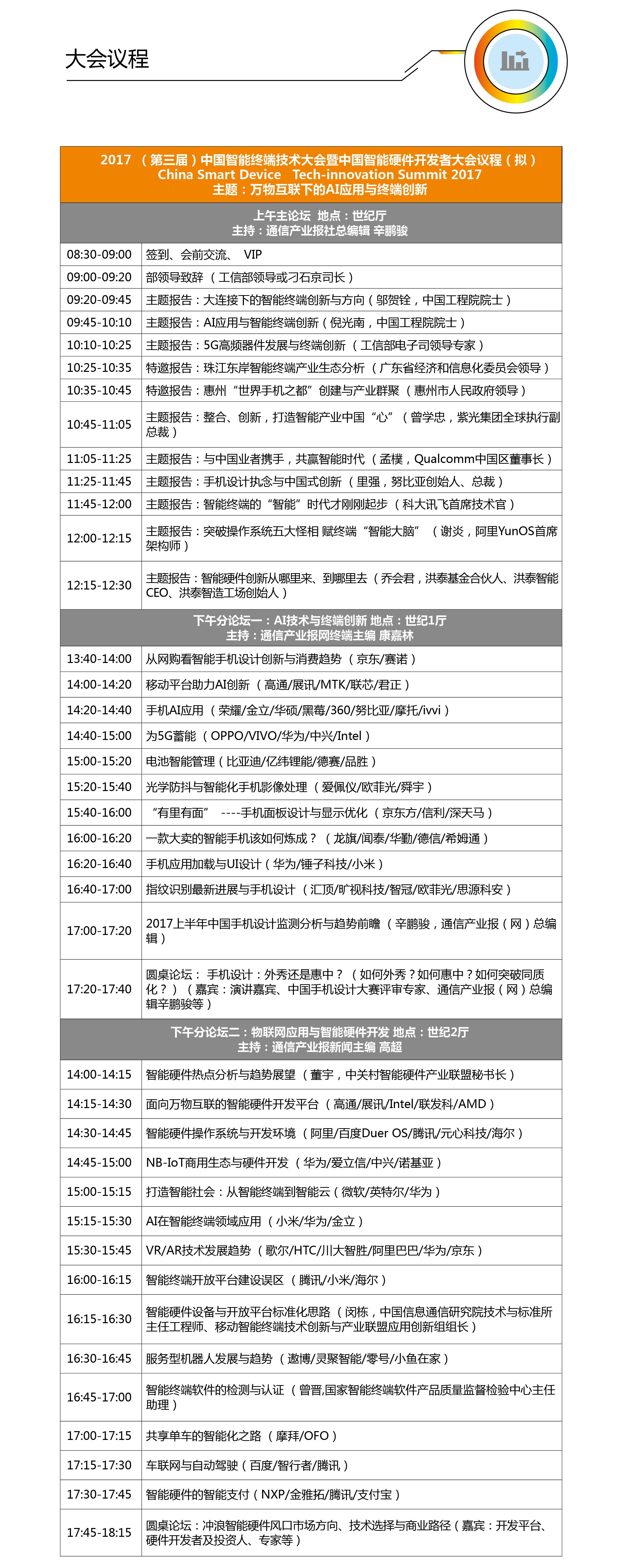 2017(第三届)中国智能终端技术大会暨第二届中国智能硬件开发者大会