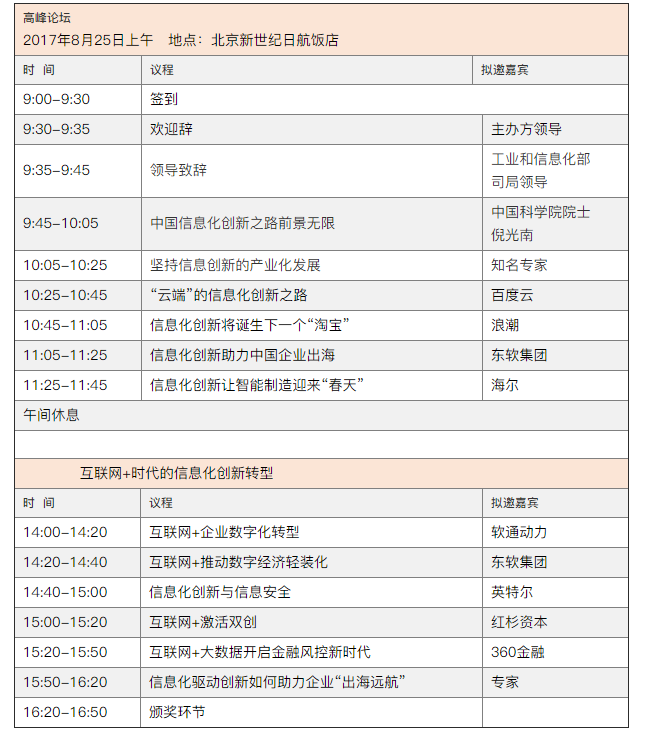 2017中国信息化创新发展大会