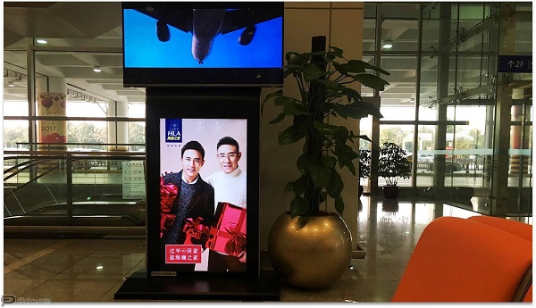 杭州萧山机场刷屏机广告投放案例
