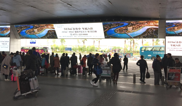 南宁吴圩机场出口LED广告投放案例