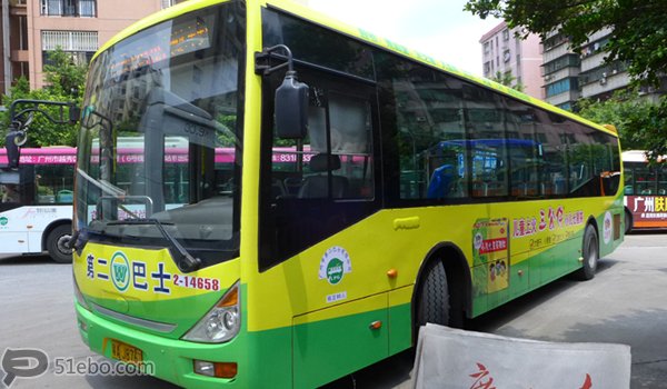 广州番禺区公交车身广告投放案例