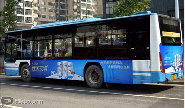 长沙公交车身广告投放案例